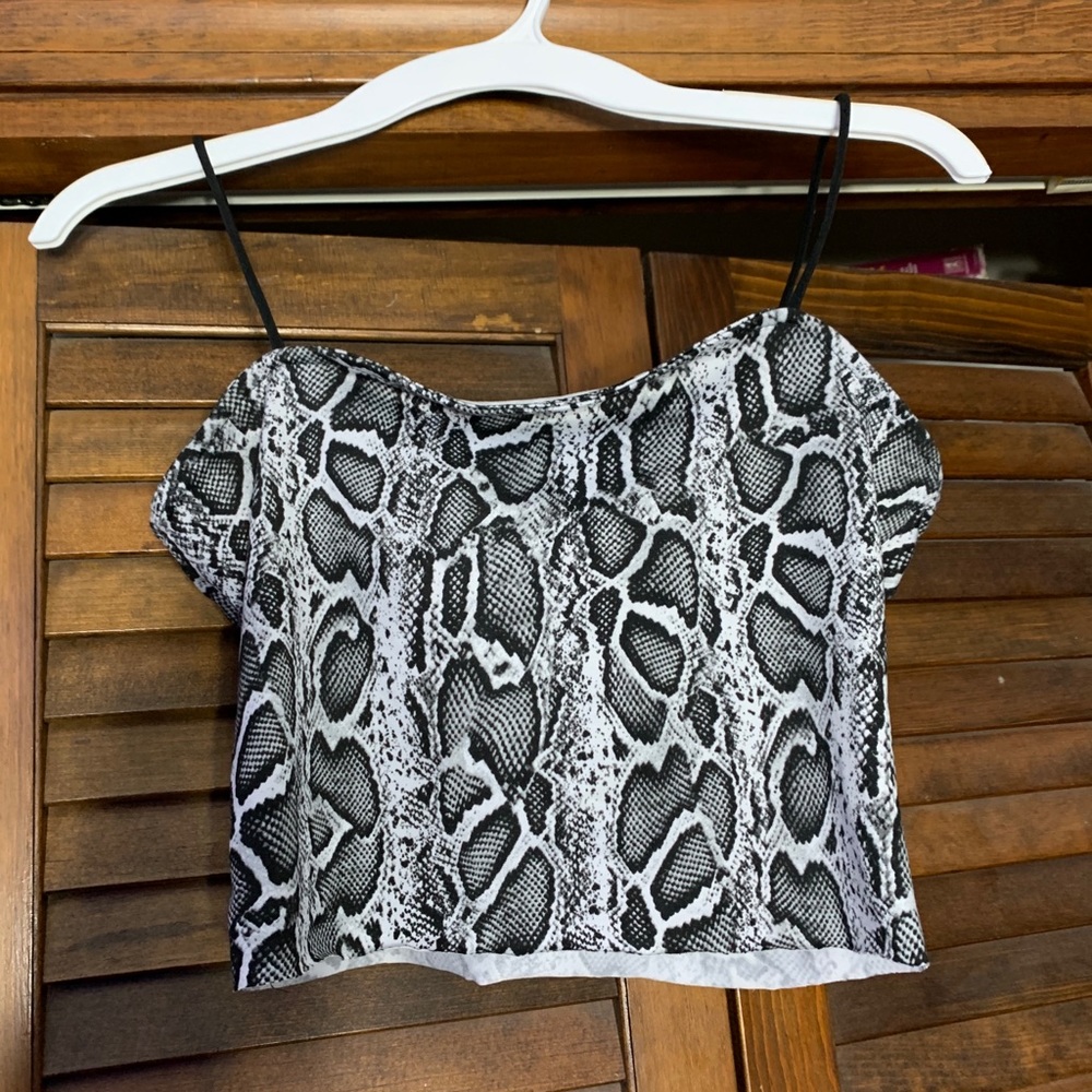 Snake skin tank top
